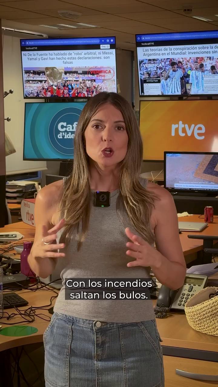 Desmontamos cuatro bulos virales sobre los incendios en España y Argelia