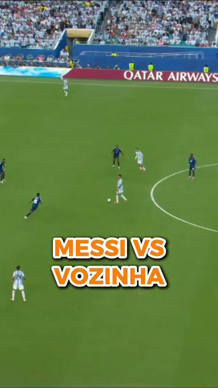 Messi reaparece indetectable tras descarga de Lautaro Martínez