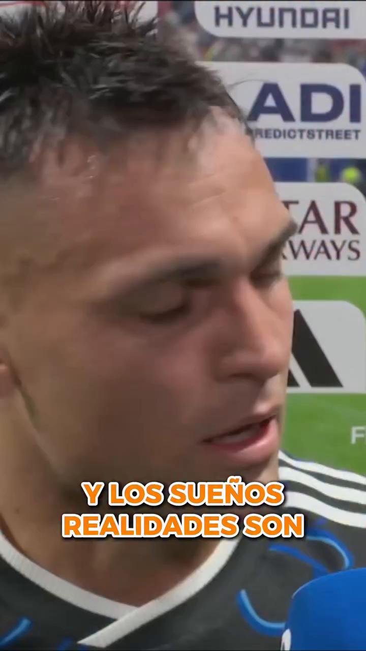 Confianza nivel Lautaro Martínez.