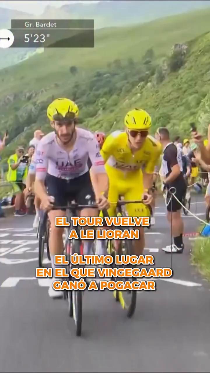 Vingegaard ataca y saca 20 segundos a Pogacar en el puerto
