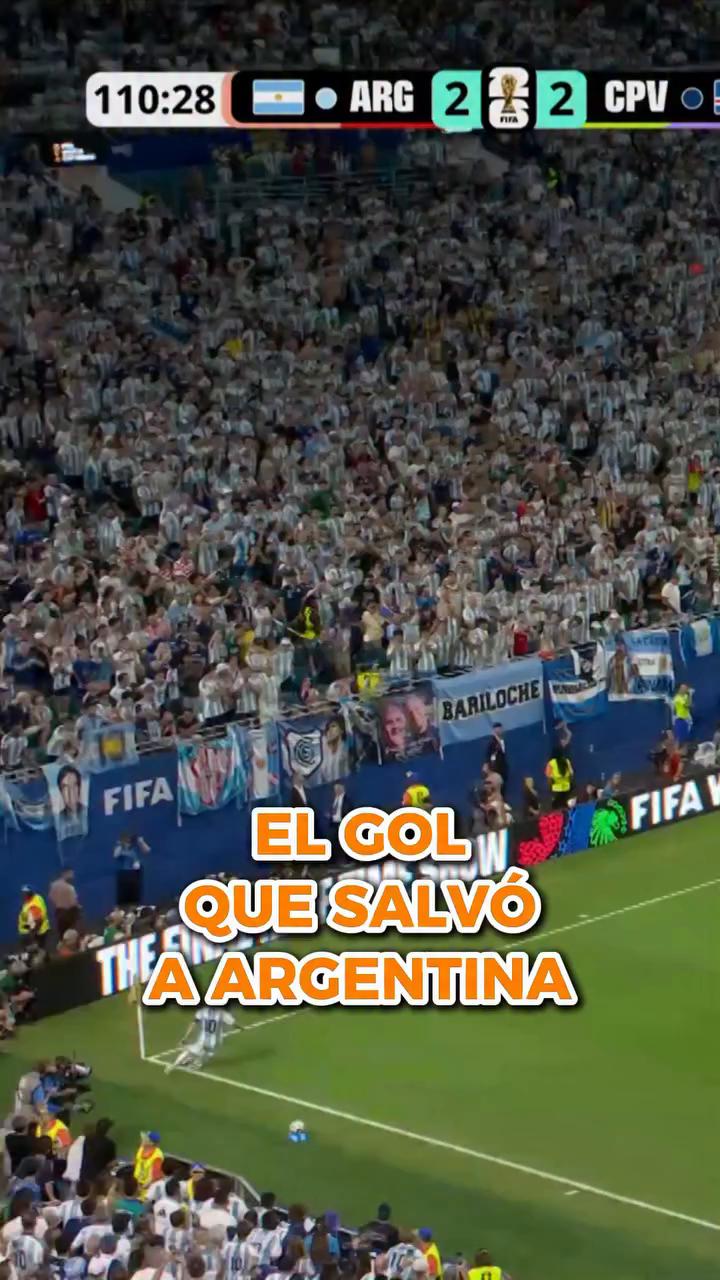 Romero marca el gol de Argentina con remate tras pase de Leo