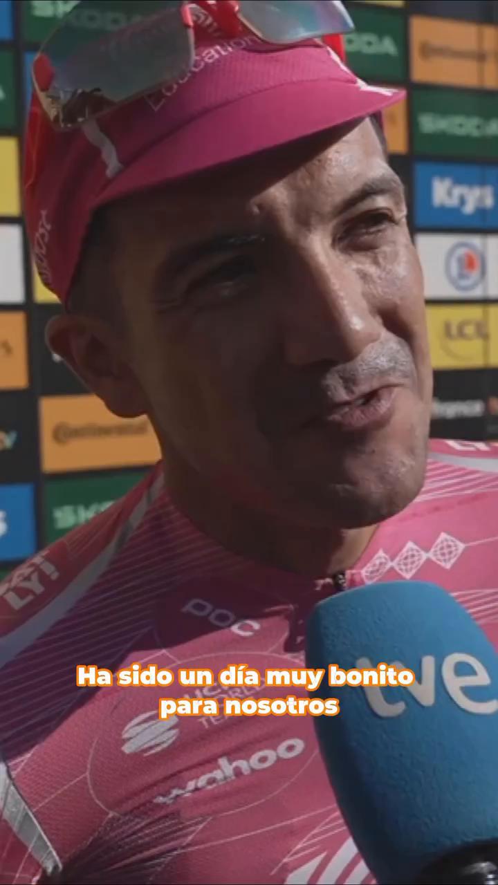 Ciclista celebra victoria especial tras dos semanas de dura preparación