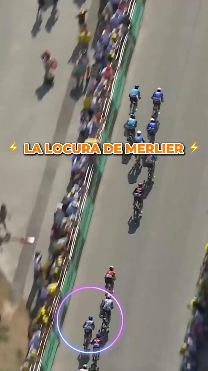 Tim Merlier saca 40 metros a sus rivales en los últimos 200 metros