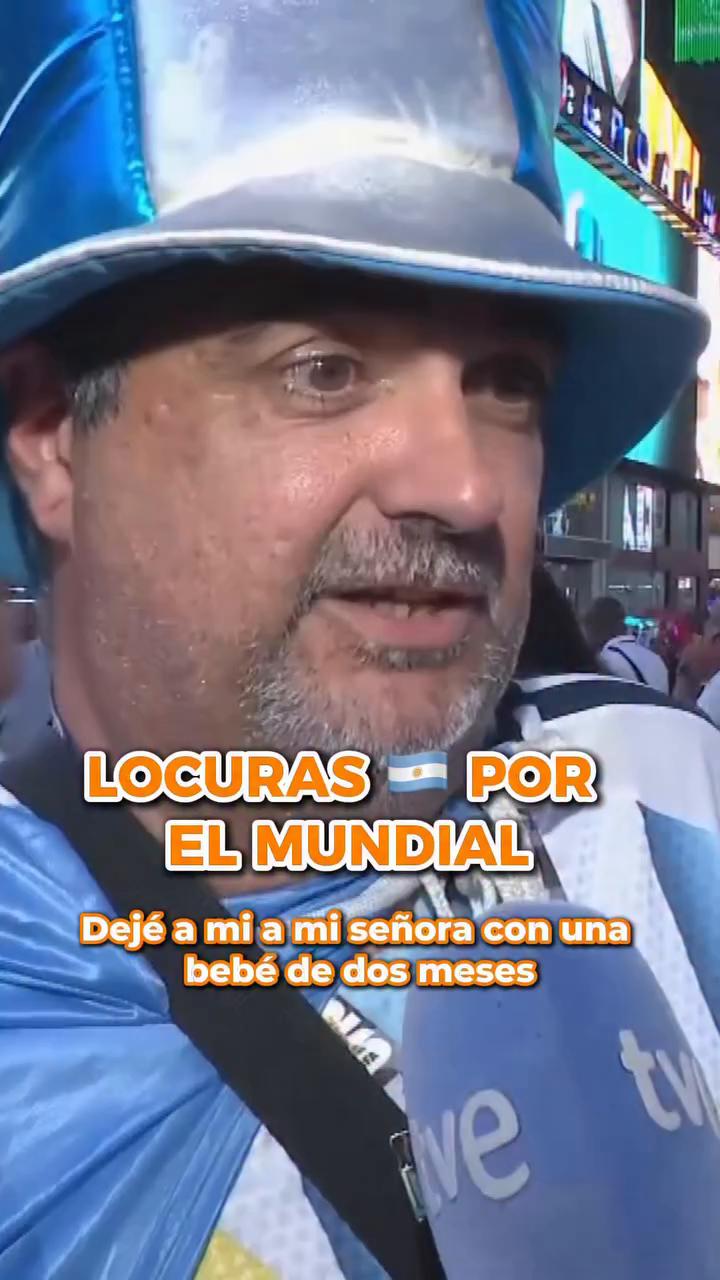 Argentino viaja al Mundial sin entrada y promete cortarse el pelo si gana