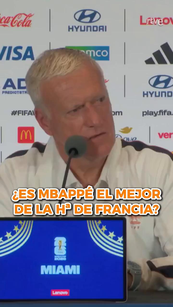 Deschamps rechaza comparar a Mbappé con leyendas de Francia