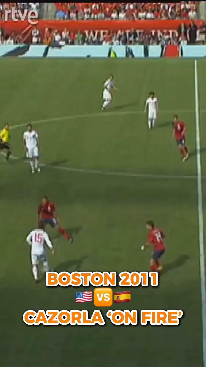 Cazorla marca el tercer gol de España ante Estados Unidos