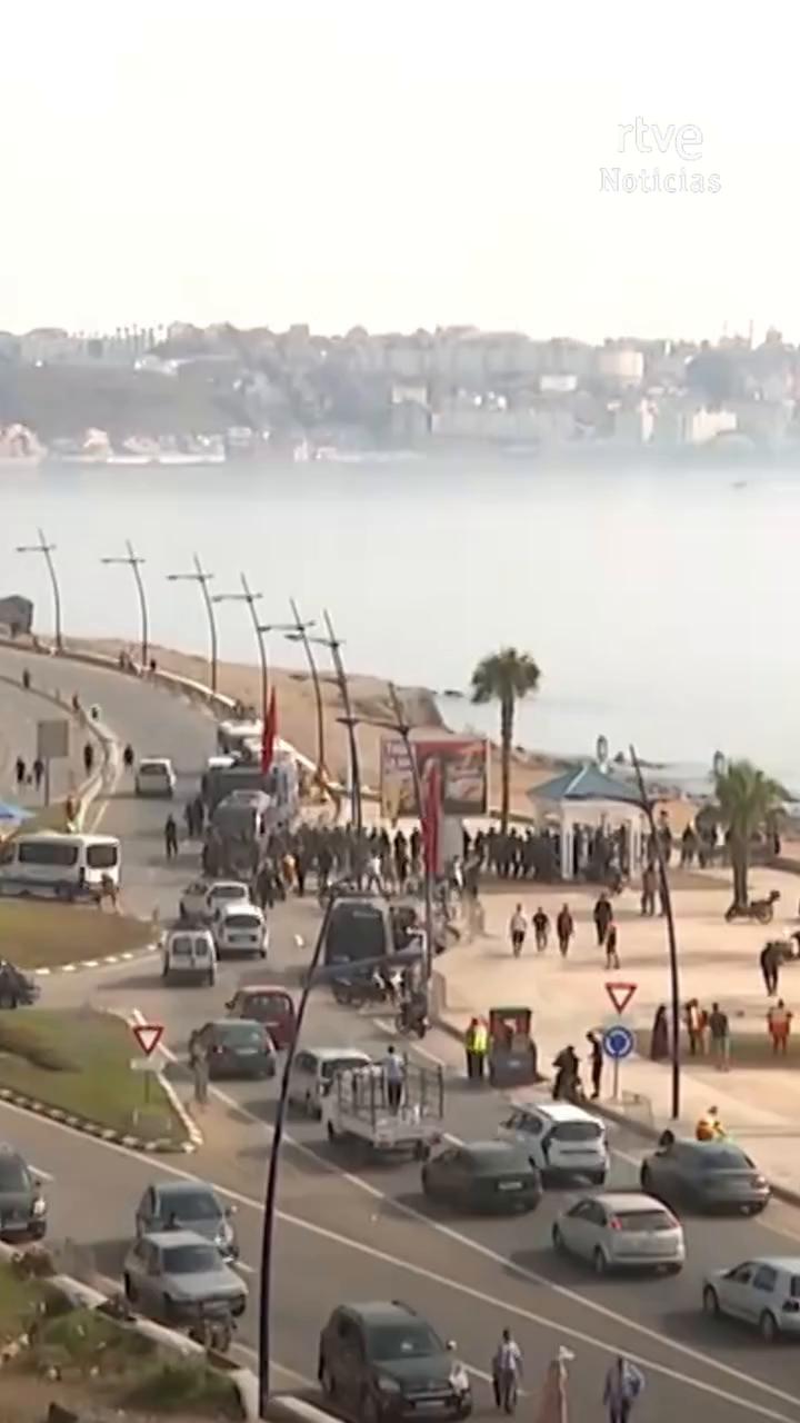 Marruecos despliega un fuerte dispositivo policial en Castillejos para controlar la frontera con Ceuta