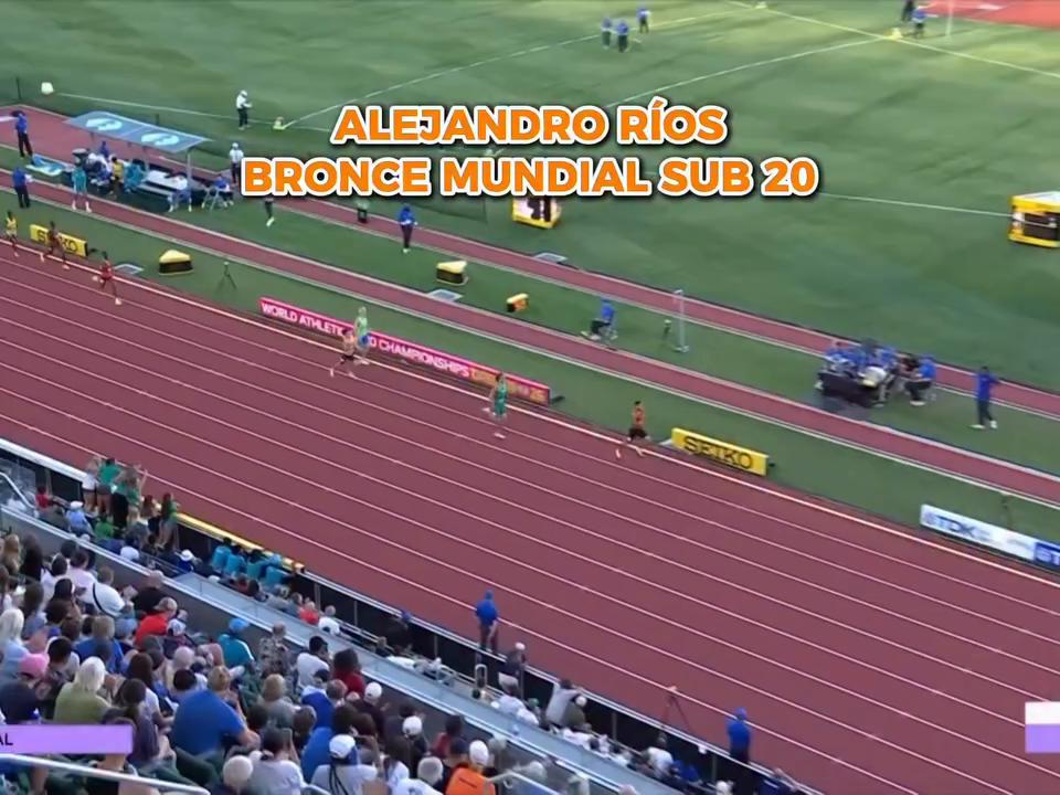 Alejandro Ríos conquista el bronce en los 800 metros del Mundial Sub-20 en Oregón