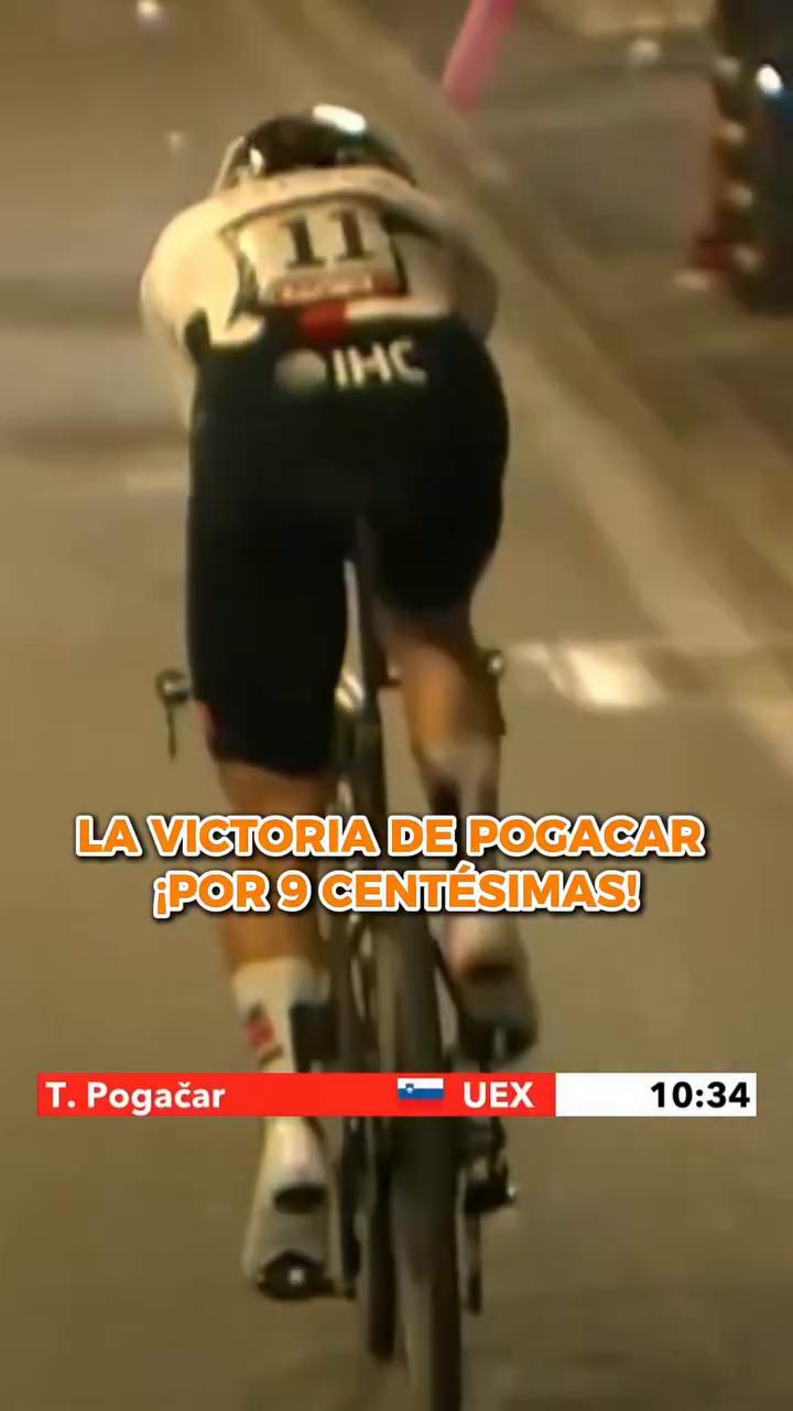 Pogacar gana por solo 9 centésimas en una final agónica contra Heiter