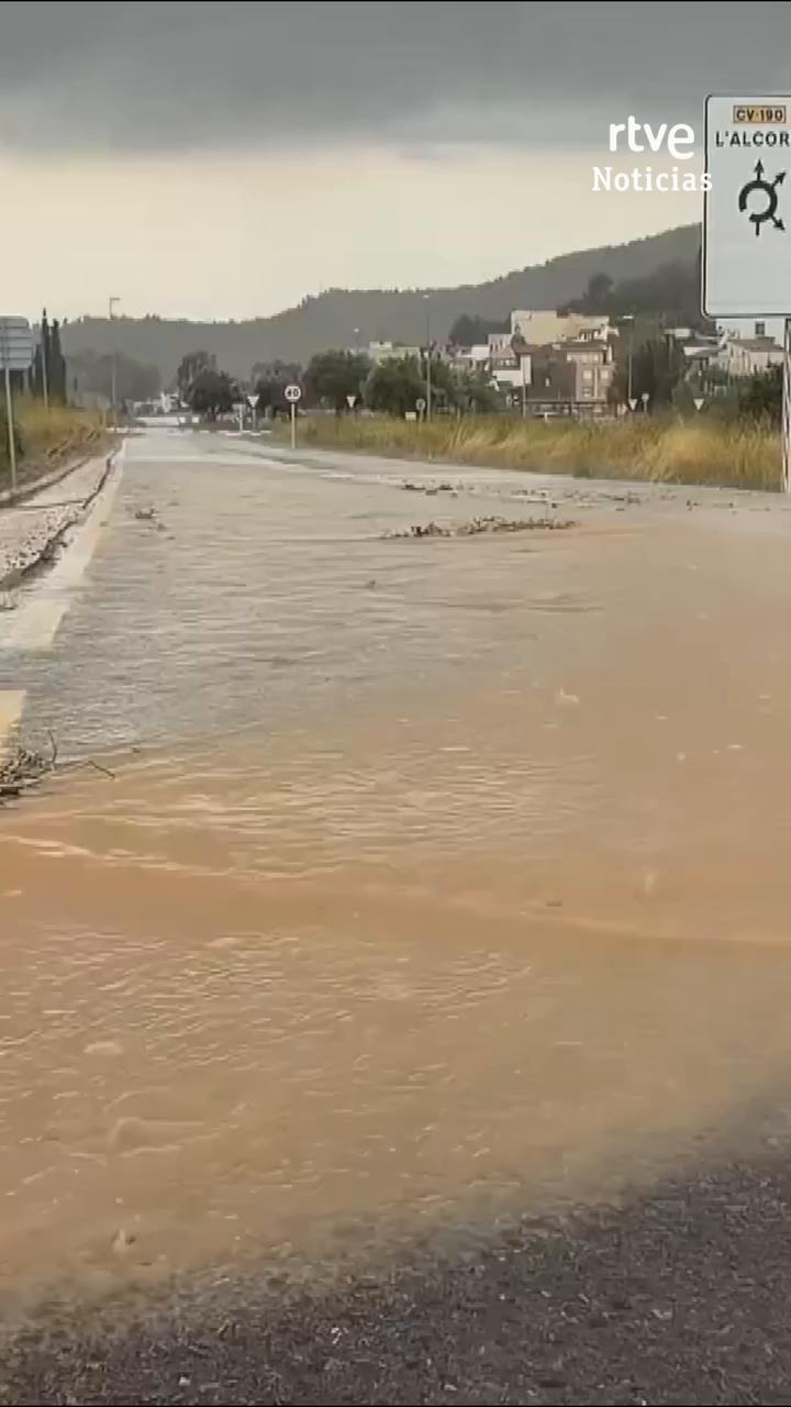 Alerta por temporal extremo de lluvia y granizo en Valencia, Castellón y Tarragona