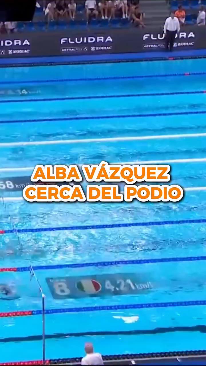 Alba Vázquez termina quinta tras luchar por el bronce en natación