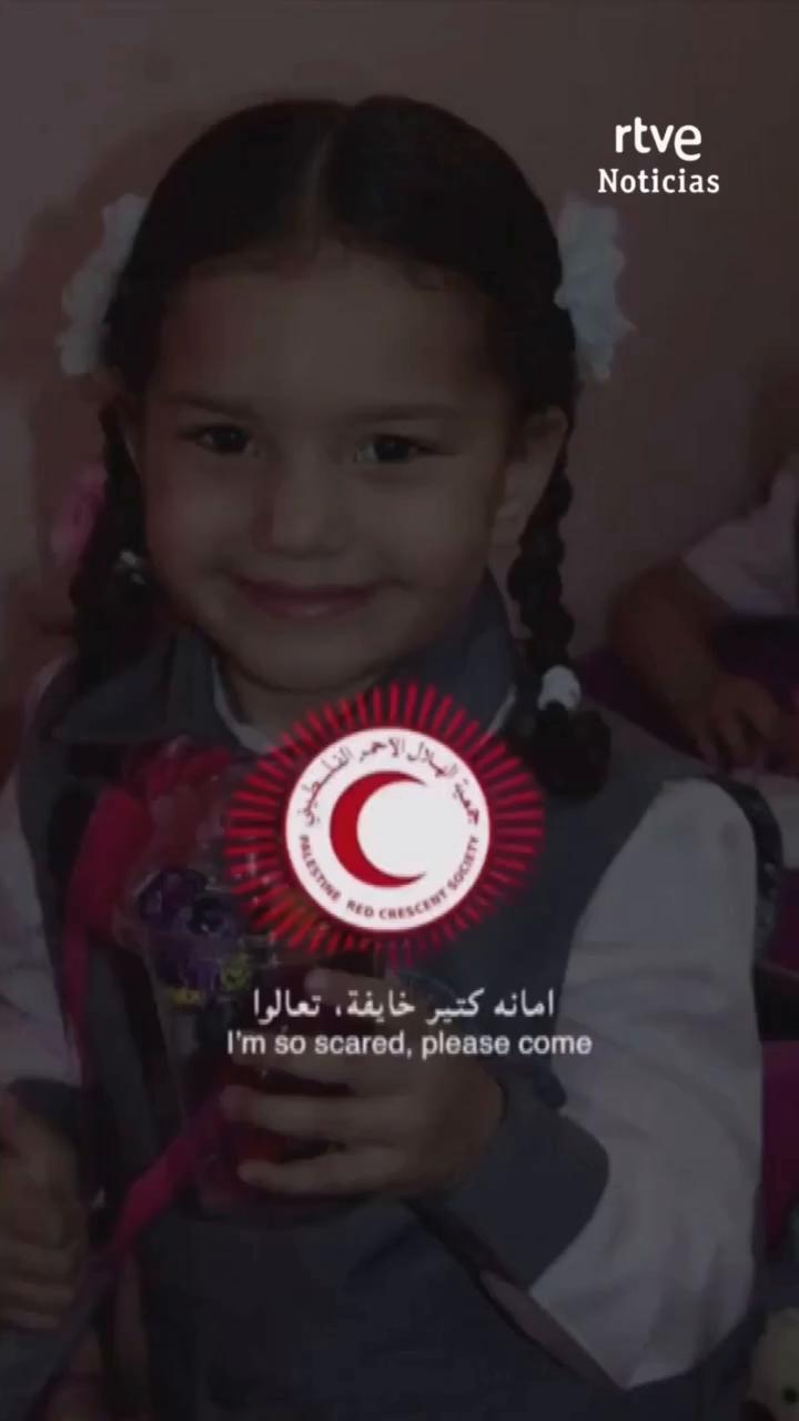 Niña llamó a la Media Luna Roja minutos antes de morir en Gaza