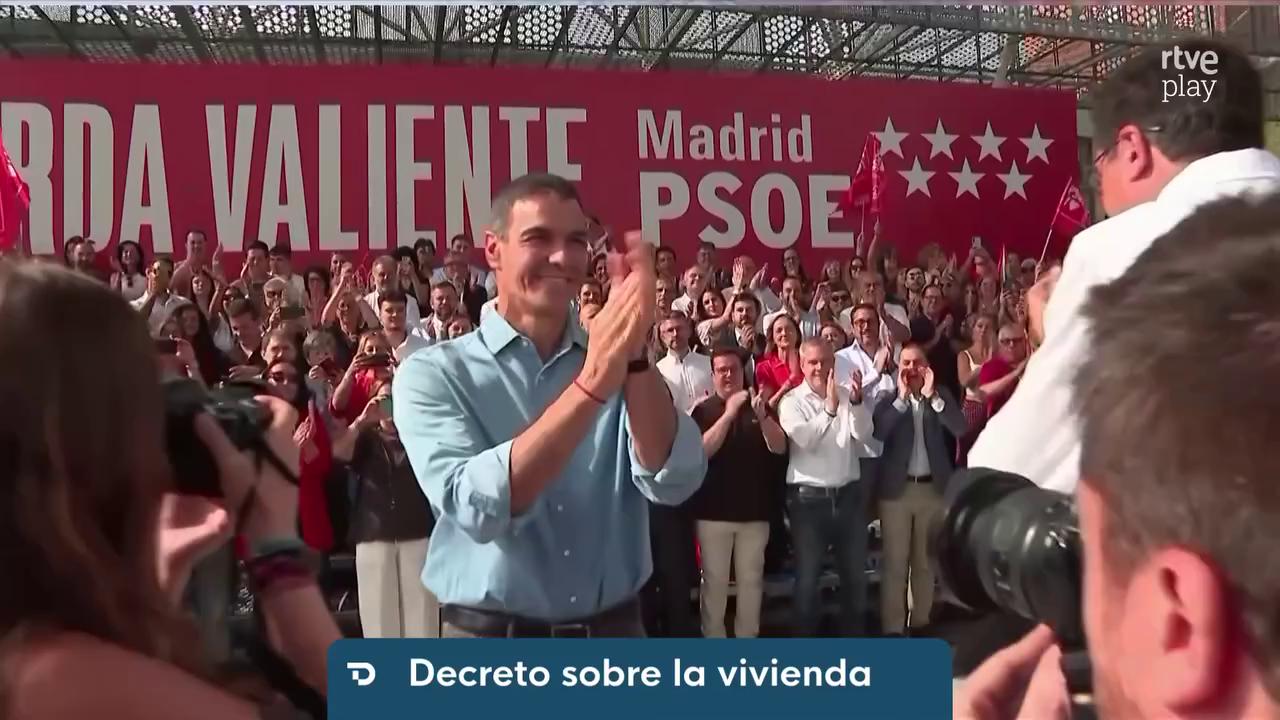 Sánchez urge a sus socios para aprobar el martes el decreto de vivienda