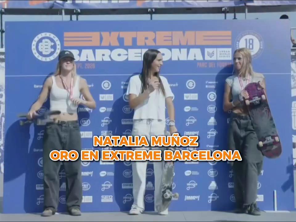Natalia Muñoz se lleva el triunfo en la final de skateboarding del Extreme Barcelona
