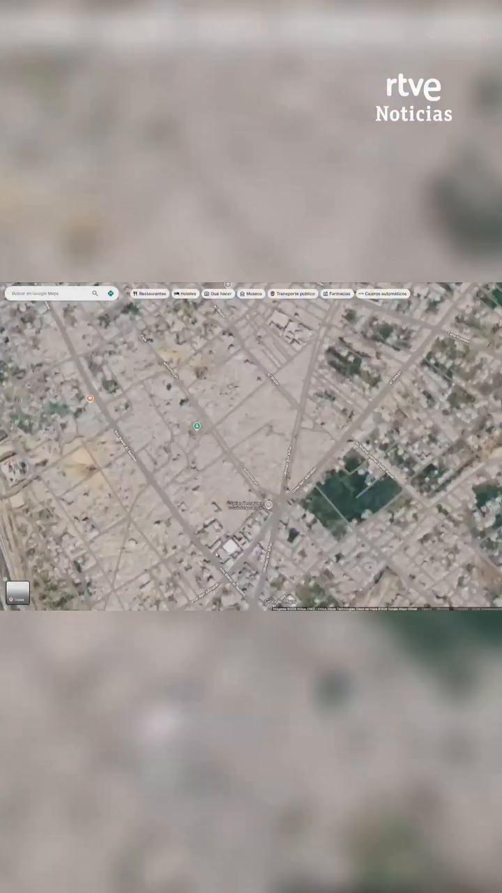 Google Maps actualiza imágenes satelitales y muestra Gaza como una mole de escombros
