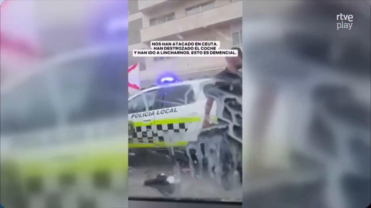 Radicales destrozan el coche de una diputada en Ceuta por confundirla con una ONG