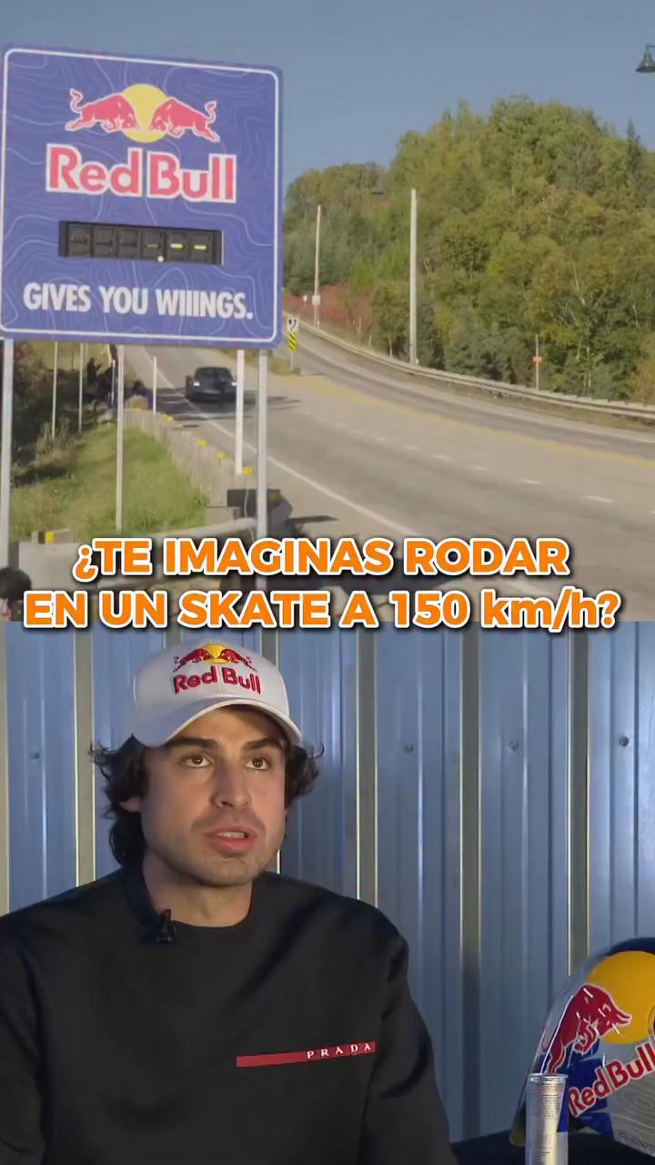 Tengo miedo y por eso lo hago: patinador busca récord de 150 km/h