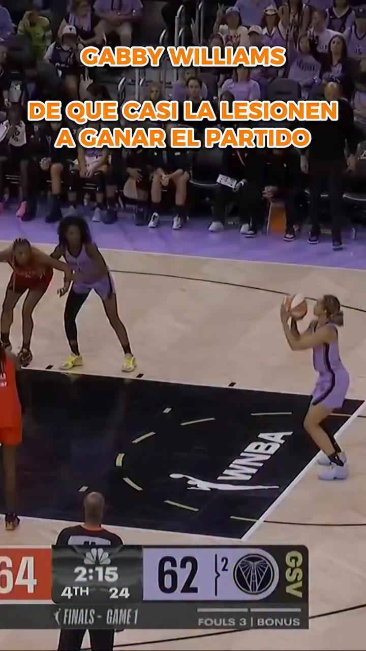 Gaby Williams anota pese a cojear y las Valkyries toman ventaja en el partido