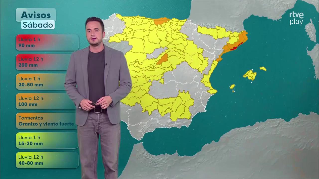 Avisos rojos por lluvias torrenciales activados en Cataluña durante la madrugada