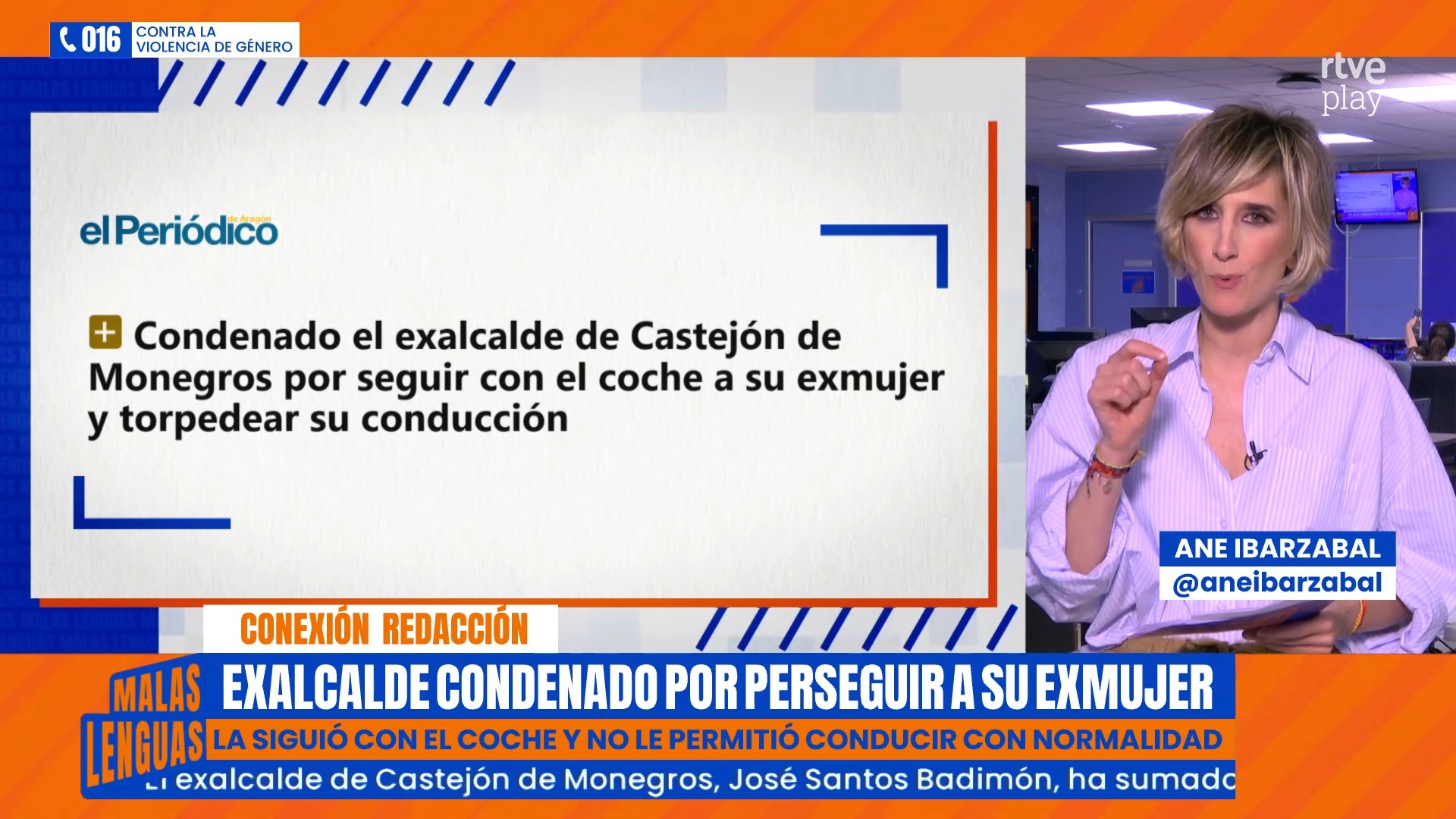 ❌ Condenado el exalcalde de Castejón por perseguir a su mujer y torpedear su conducción