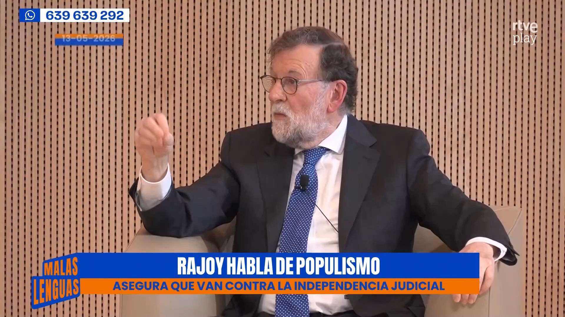 🗣️ Rajoy habla de populismo y asegura que van contra la independencia judicial...