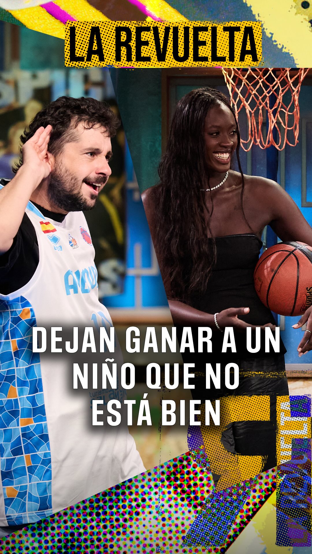 Amigos disputan un animado partido de baloncesto y motivan a Sergio