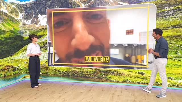 David presenta programa 'ibérico' con actor español y cantante portuguesa Lusa en La Revuelta