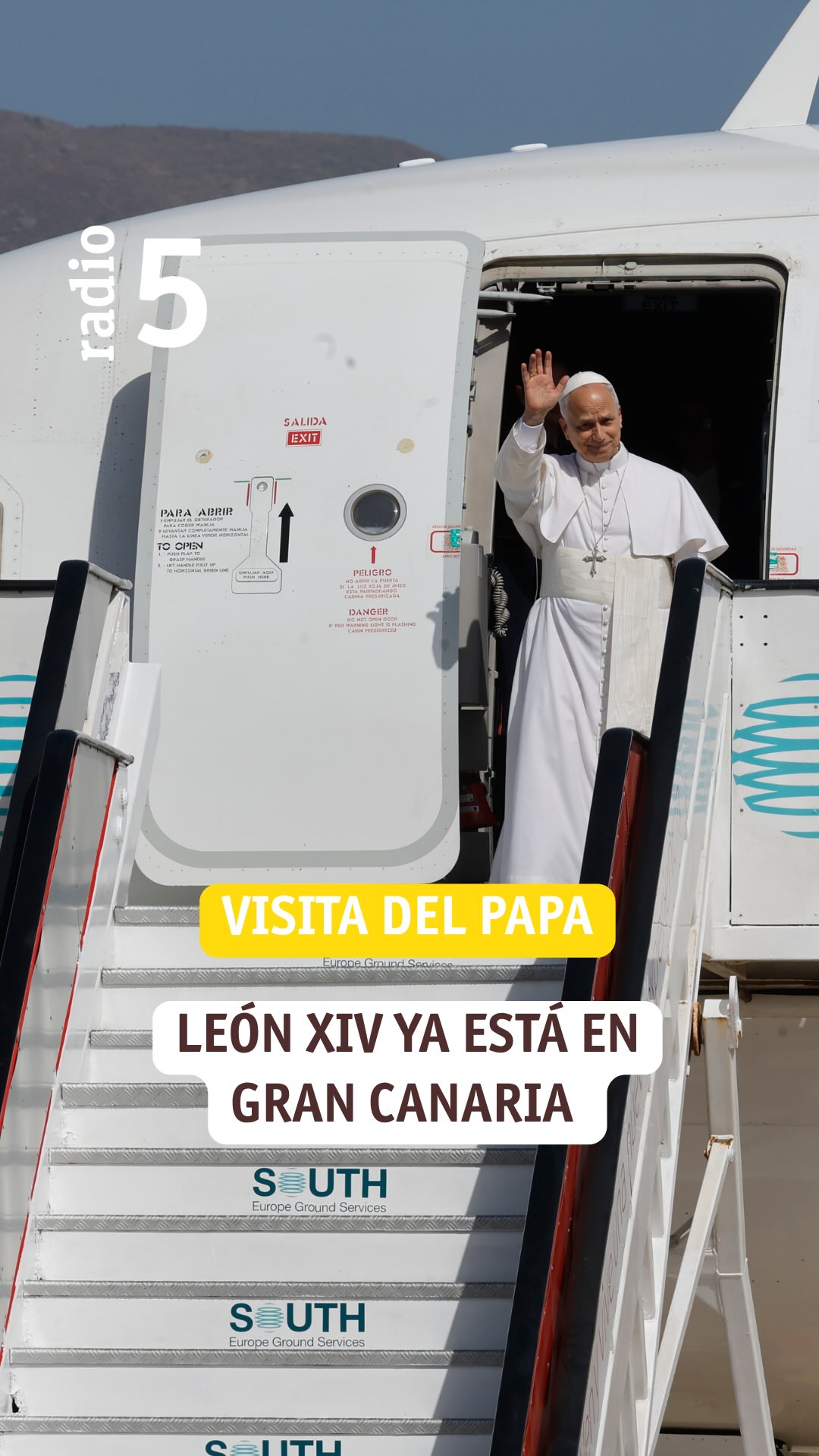 León XIV llega a Canarias: el primer papa que pisa el archipiélago