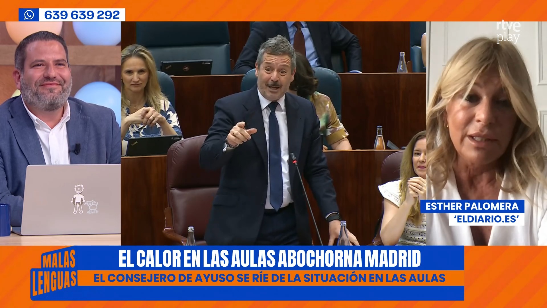Esther Palomera cuestiona el bajo nivel del PP de Ayuso ante el calor en colegios