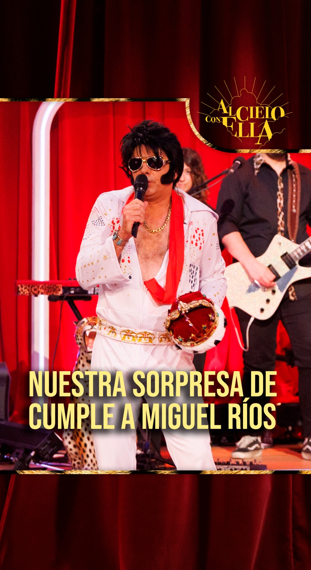 Miguel Ríos recibe un regalo sorpresa por su cumpleaños como Rey del Rock