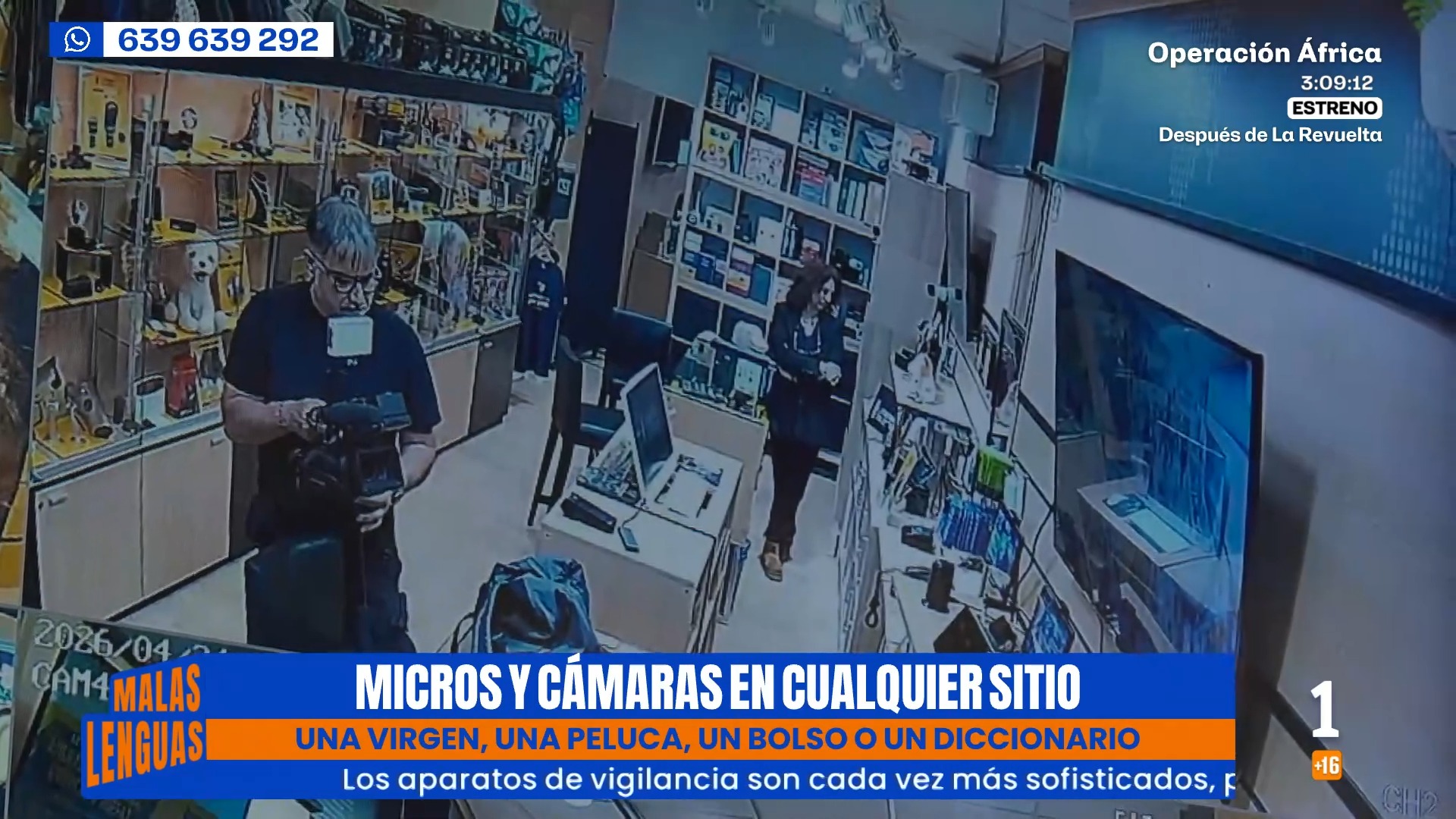 Pelucas con cámaras y corbatas espía: las técnicas modernas de vigilancia
