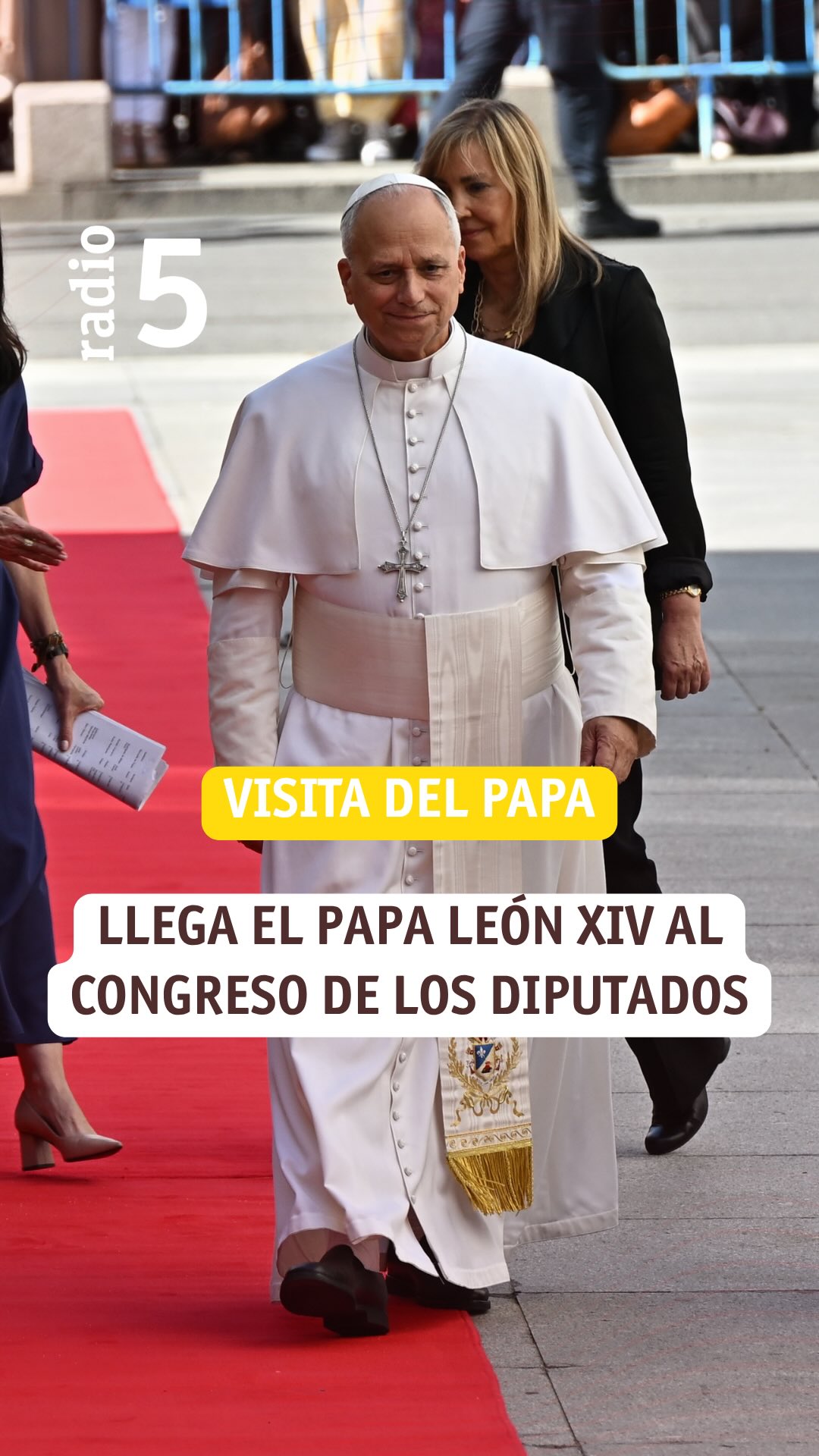 León XIV llega al Congreso de los Diputados en jornada histórica