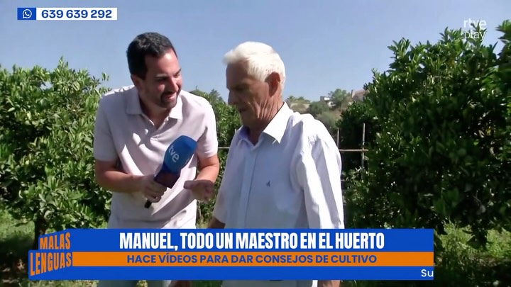 Dani y su abuelo Manuel revolucionan las redes con consejos de huerta tradicionales
