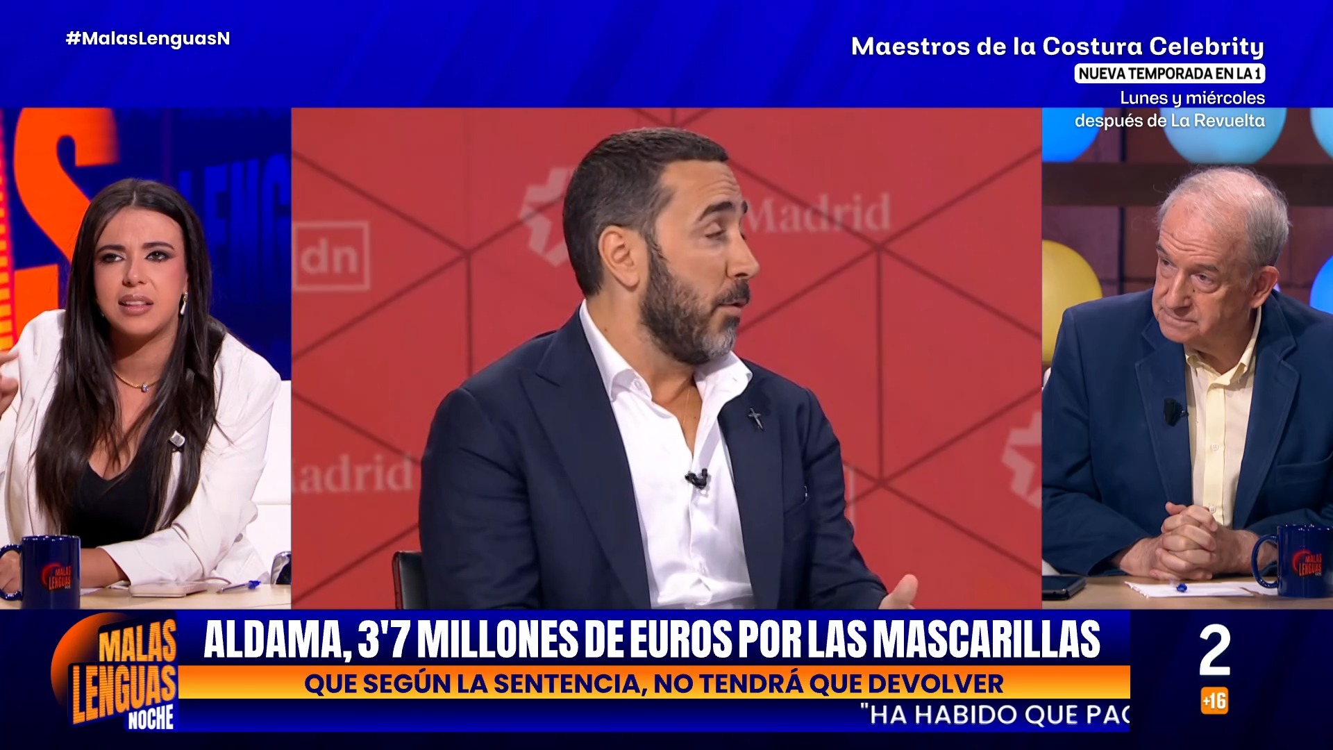Aldama presume en Telemadrid de quedarse con casi cuatro millones de las mascarillas