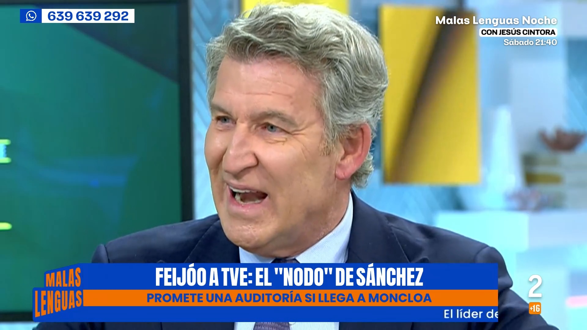 Feijóo promete acabar con el Nodo permanente de RTVE si llega al gobierno