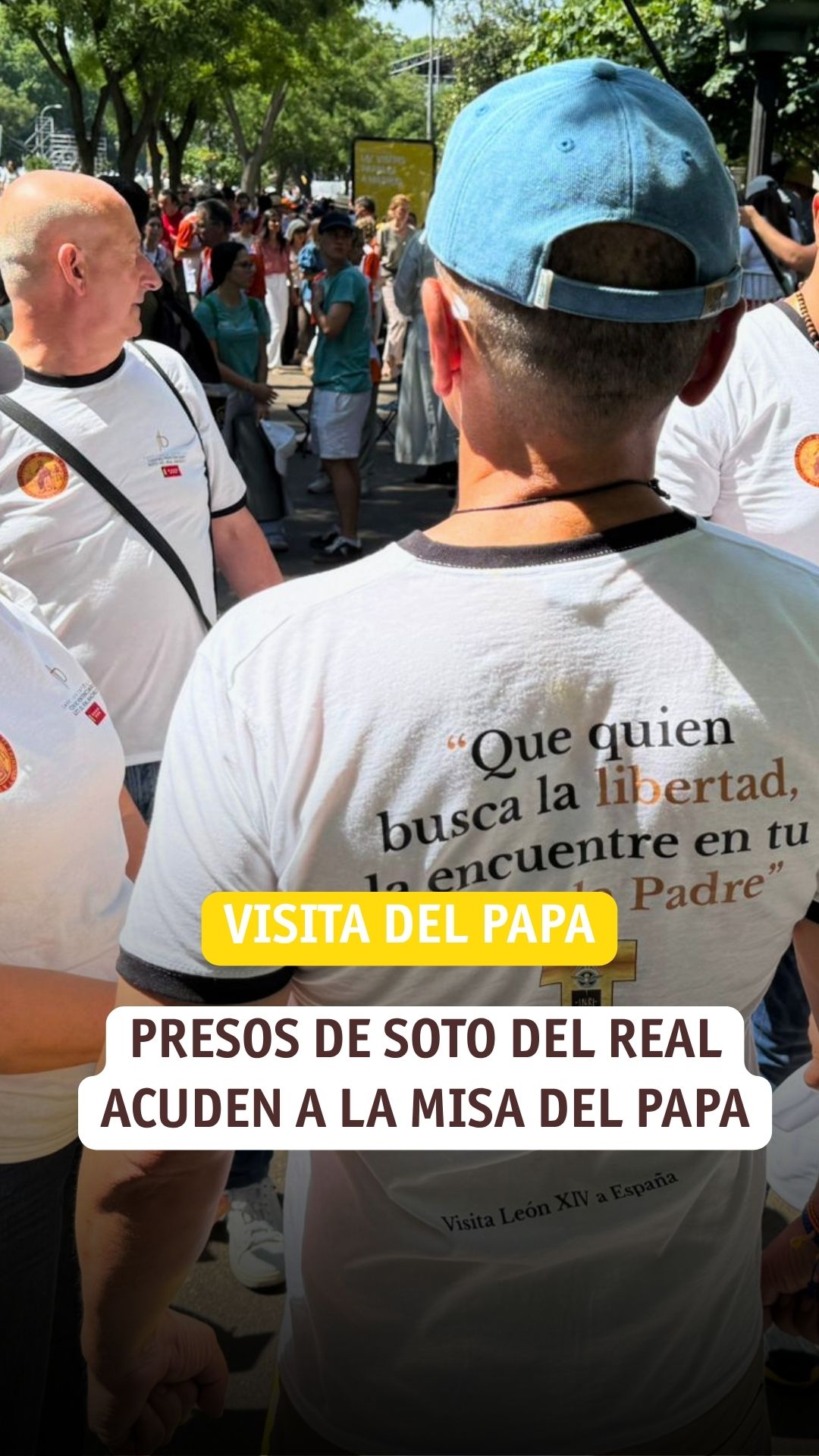 Un preso relata su emotivo encuentro cercano con el Papa en Cáritas