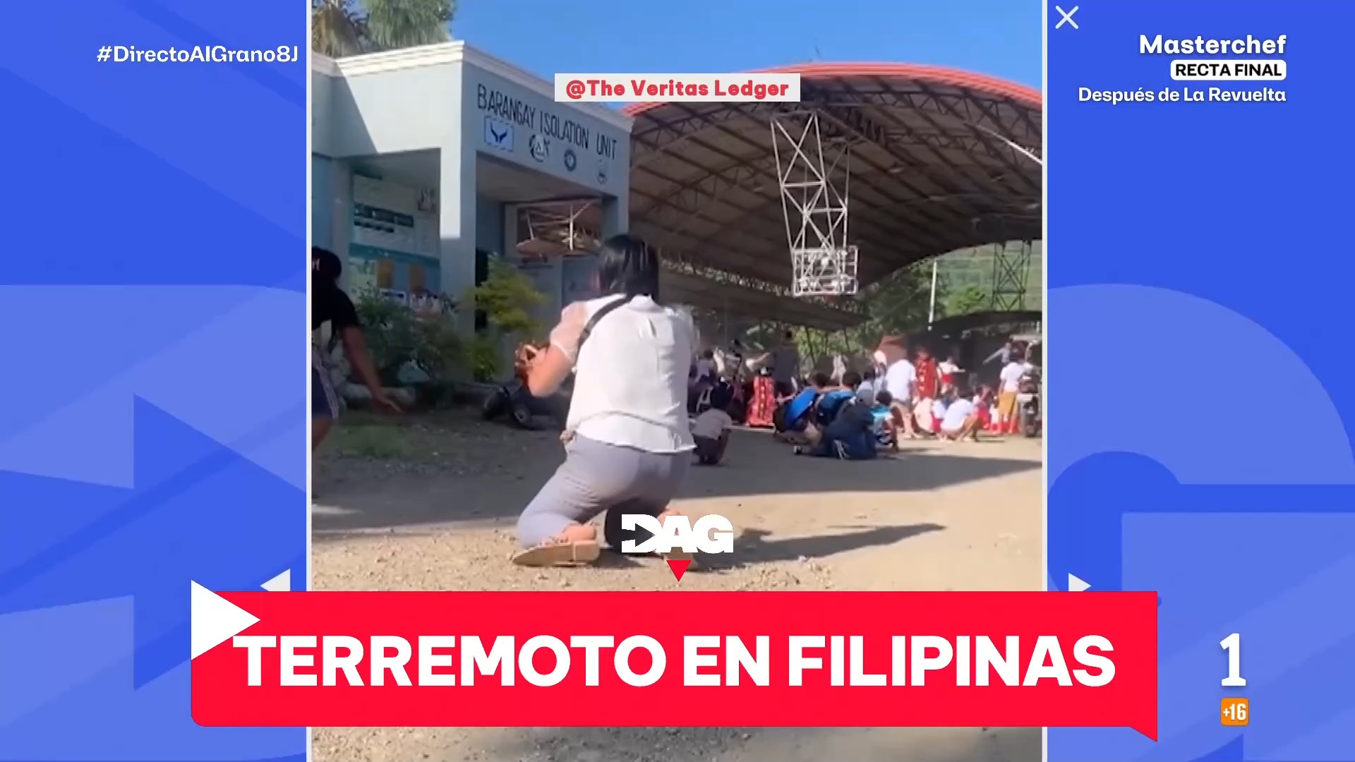 🔴 Un terremoto de 7,8 grados sacude el sur de Filipinas.