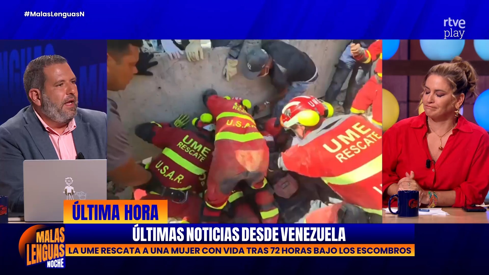 La UME rescata con vida a dos personas tras 72 horas bajo los escombros en Venezuela