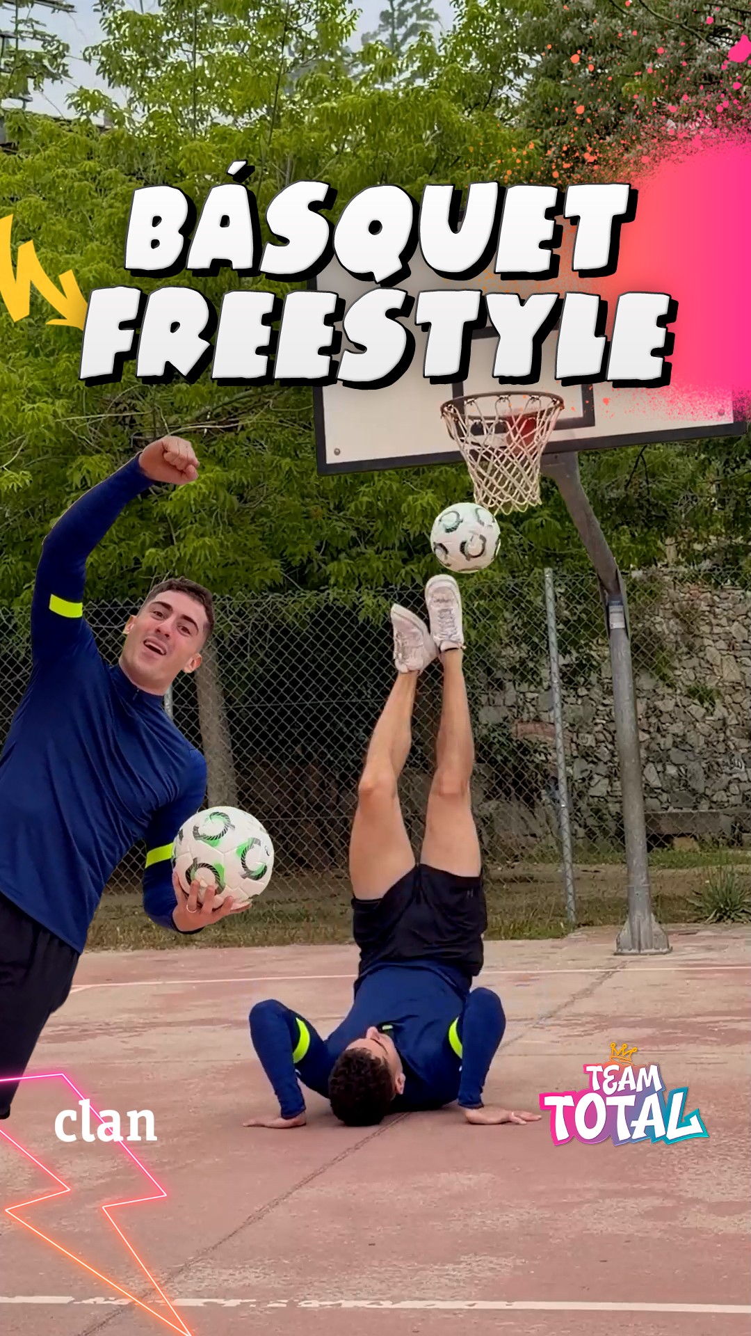 Reto superado: freestyle de fútbol y básquet en tres niveles de dificultad