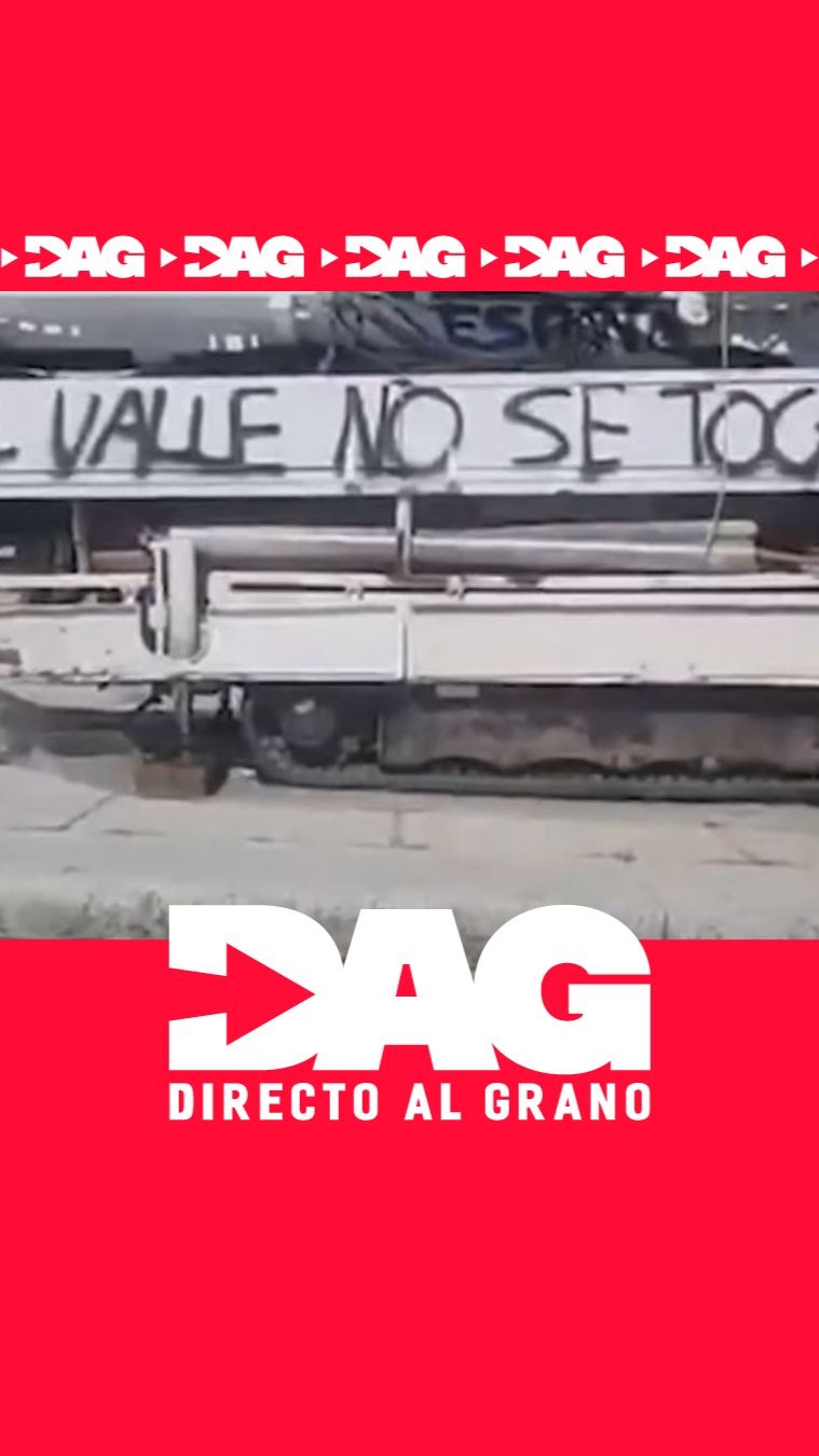 Pintadas franquistas vandalizan la maquinaria del Valle de Cuelgamuros