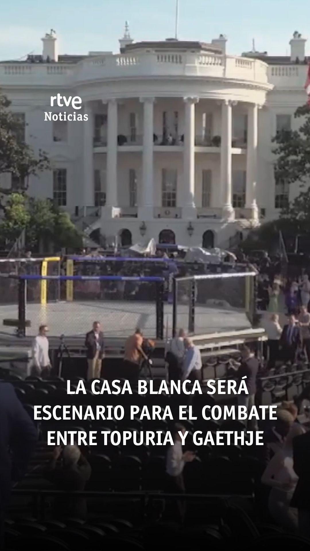 Trump celebra sus 80 años con un combate de UFC en el jardín de la Casa ...