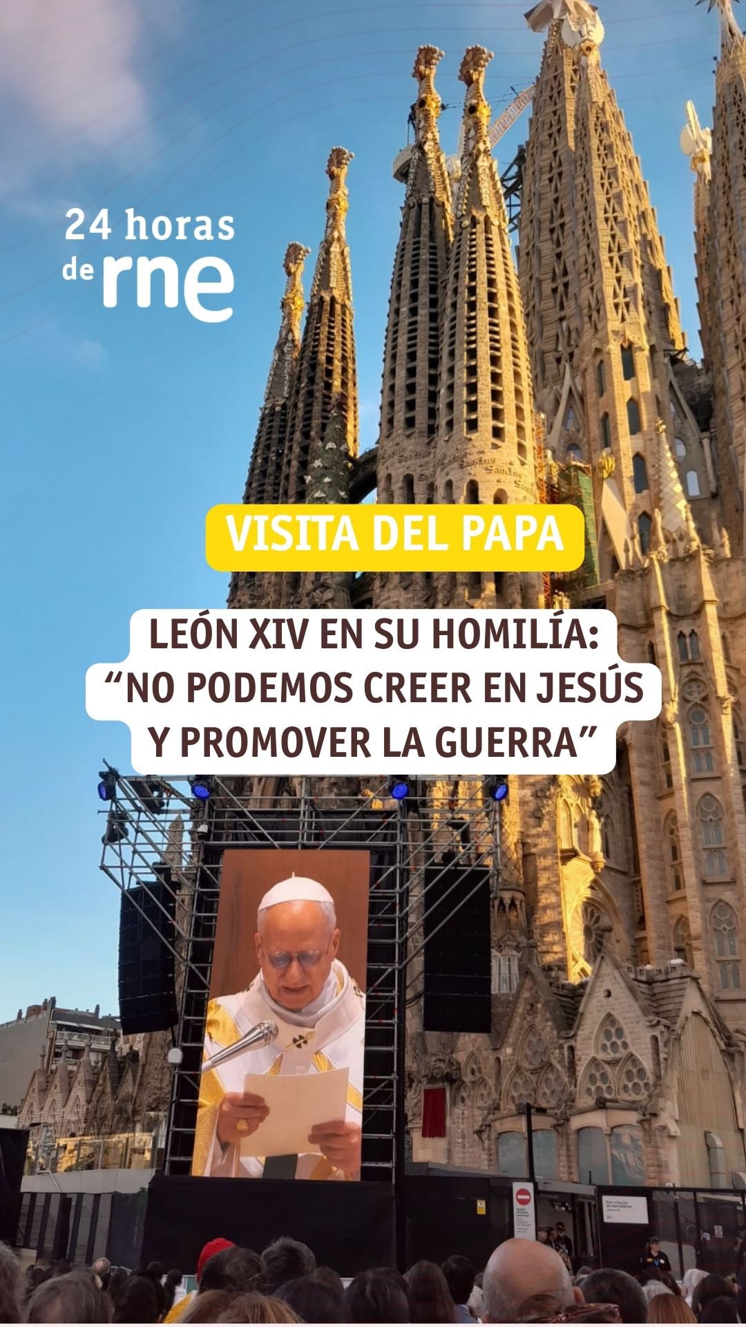 No podemos creer en Jesús y promover la guerra, advierte desde la Sagrada Familia