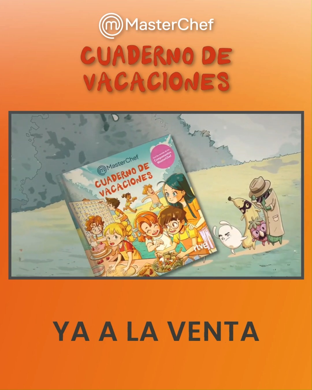 Cuaderno de Vacaciones ya está a la venta con recetas oficiales de Masterchef