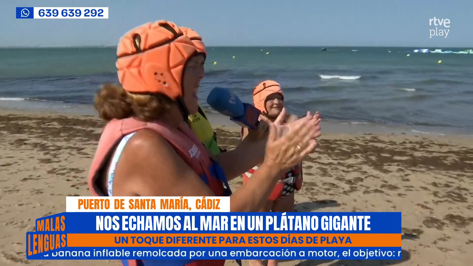Mujeres de 78 años conquistan el mar en un paseo en banana