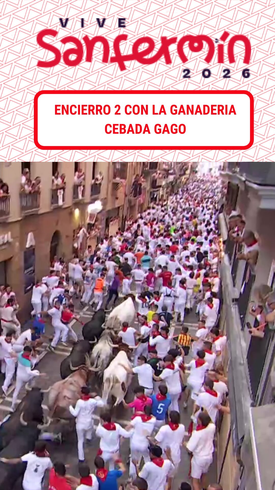 San Fermín: ¡Vamos! Mucha suerte a todos en el encierro