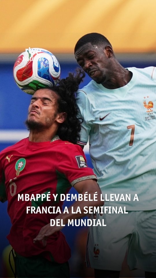 Francia avanza a semifinales del Mundial con goles de Mbappé y Dembélé