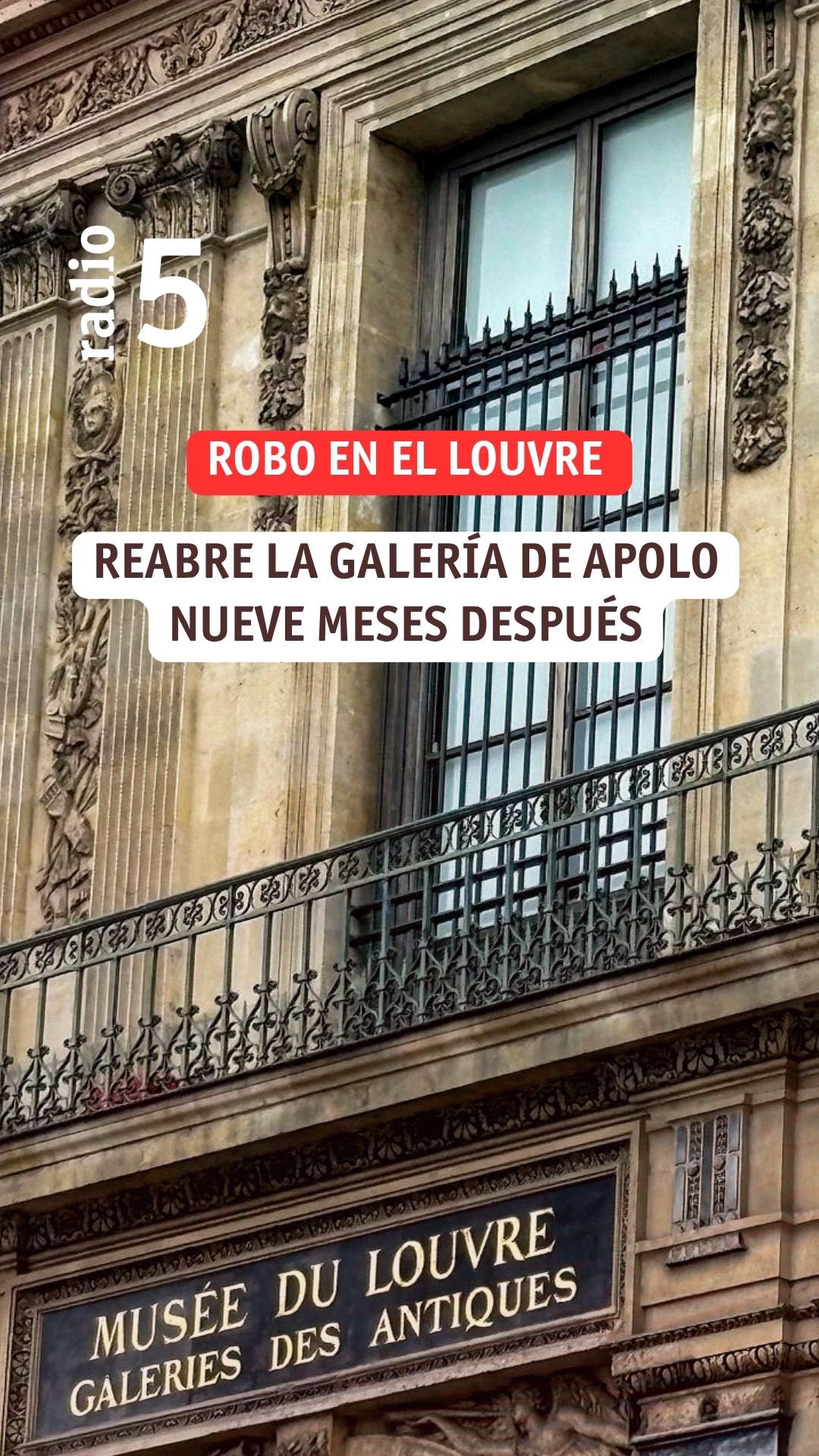 Nueve meses después del robo, la Galería de Apolo reabre sin sus joyas