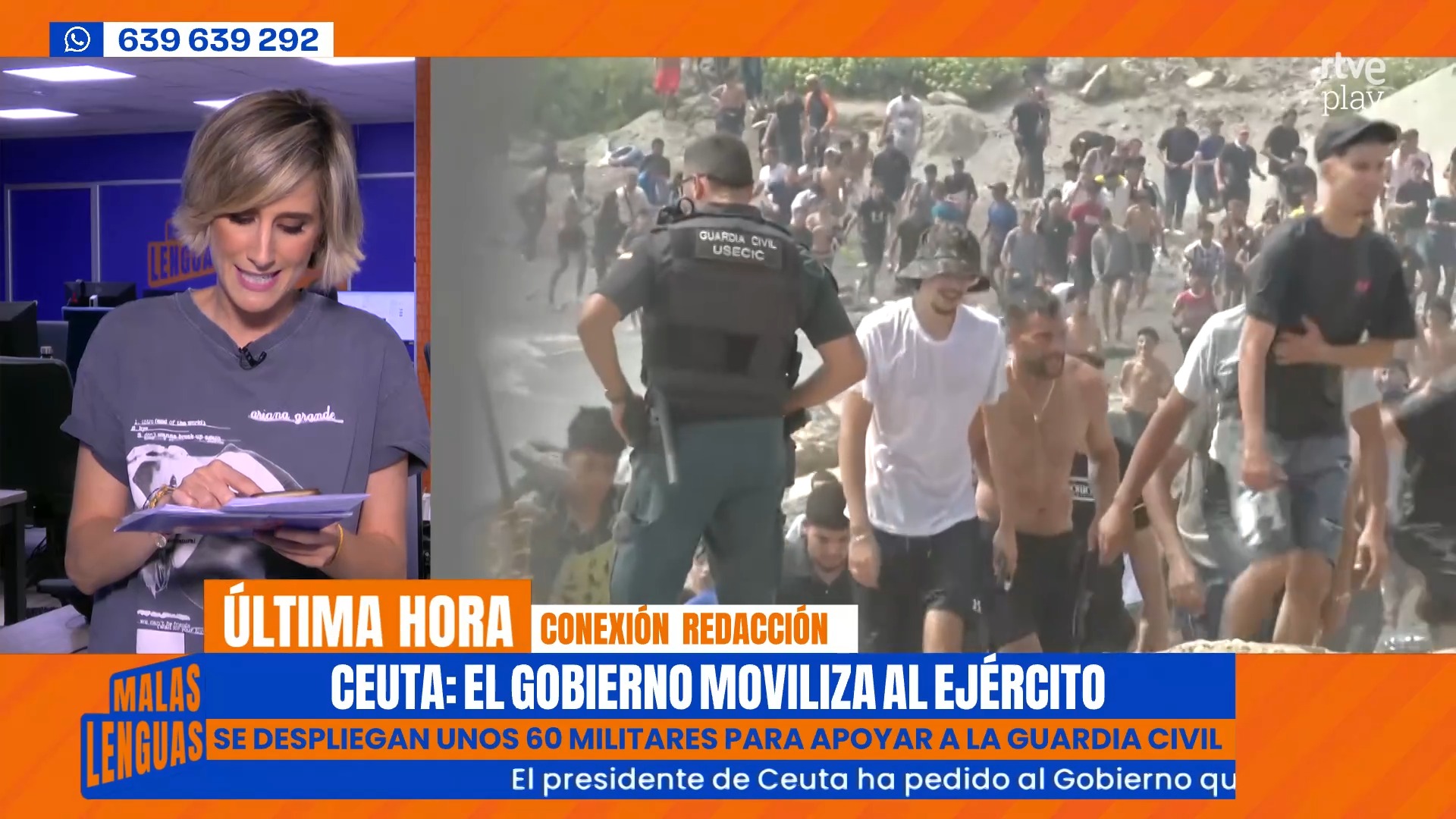 España moviliza unidades del Ejército en Ceuta ante miles de jóvenes cruzando a nado