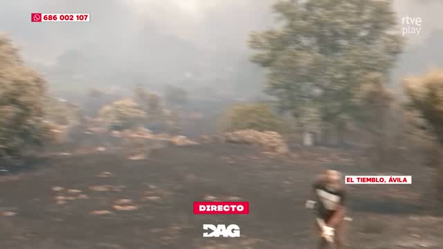 Vecinos de El Tiemblo denuncian falta de ayuda en el incendio: 'No viene ni Dios'