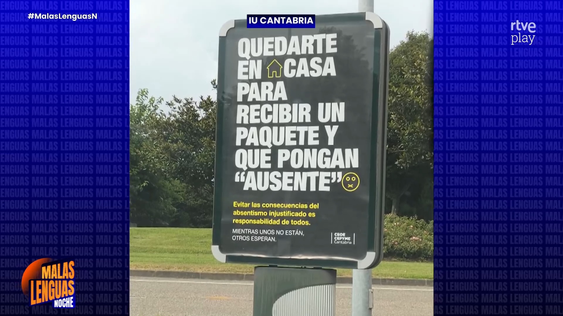 Patronal cántabra enciende polémica con campaña contra el absentismo en marquesinas